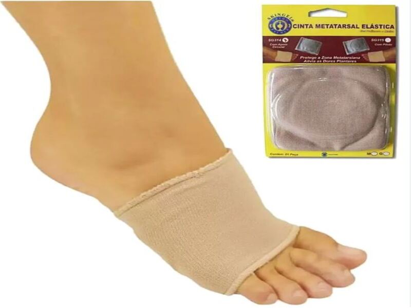 CINTA METATARSAL ELASTICA  C/ APOIO CIRCULAR  ORTHO PAUHER - Código FIS-024